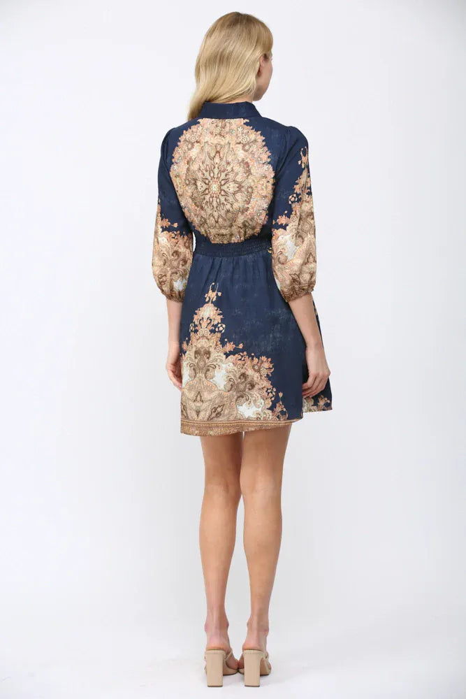 Fate Dress Zara Button Print Dress