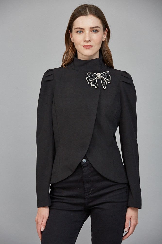 Fate Jacket Black / S Maya Beaded Bow Jacket
