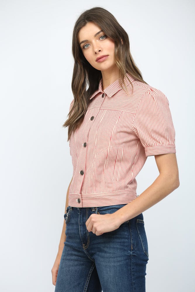 Fate Jacket Nalani Striped Crop Jacket