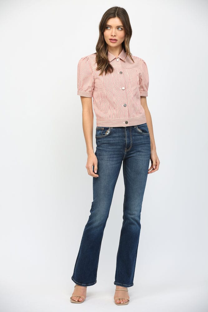 Fate Jacket Nalani Striped Crop Jacket