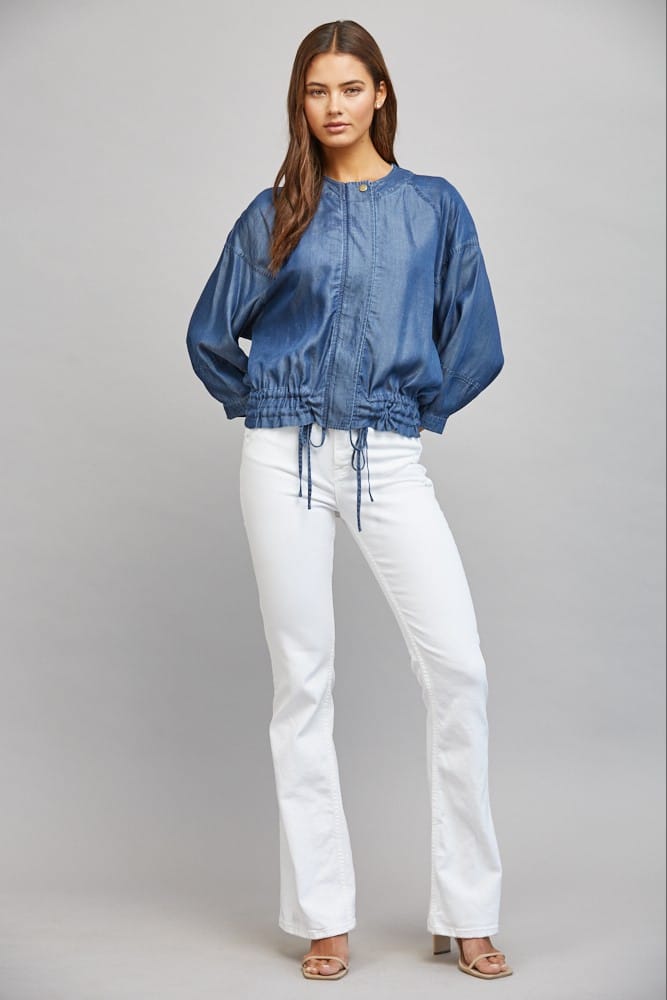 Sara Tencel Jacket – Teal Poppy