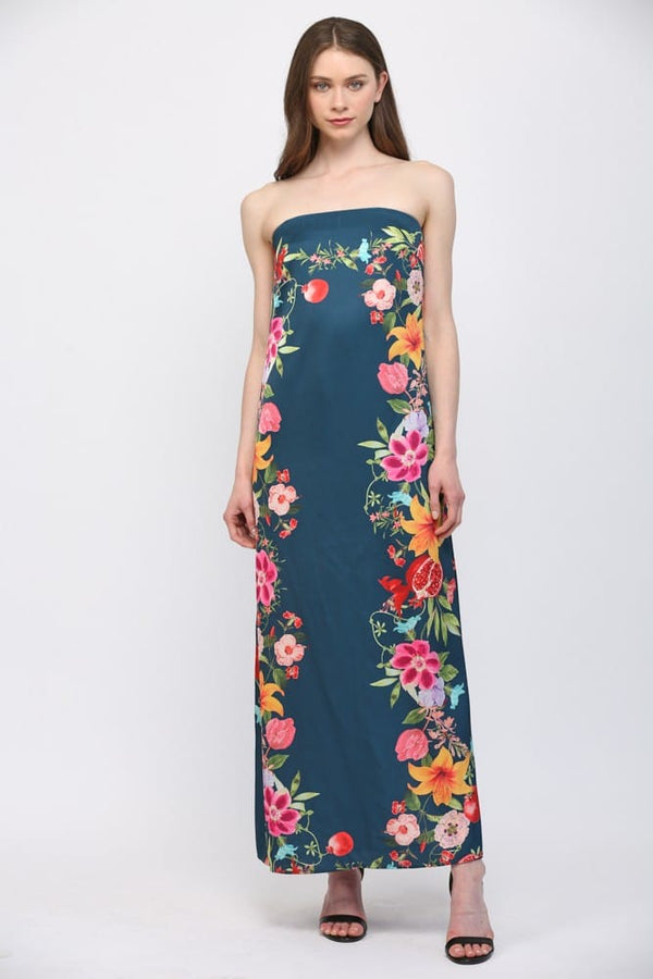 Fate Maxi Dress Navy / S Sevyn Botanical Maxi Dress