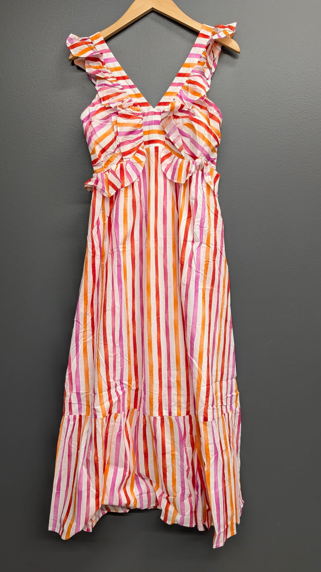 Fate Maxi Dress Romina Stripe V-Neck Dress
