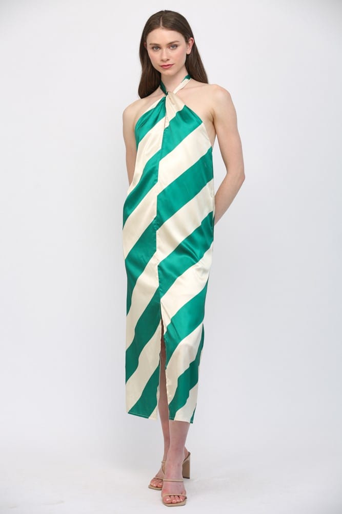 Fate Midi Dress Claudia Striped Midi Dress