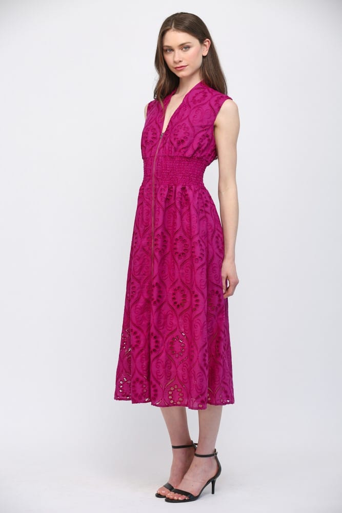 Fate Midi Dress Laila Eyelet Lace Midi Dress