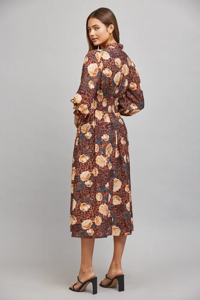 Fate Midi Dress Nina Bold Print Midi Dress