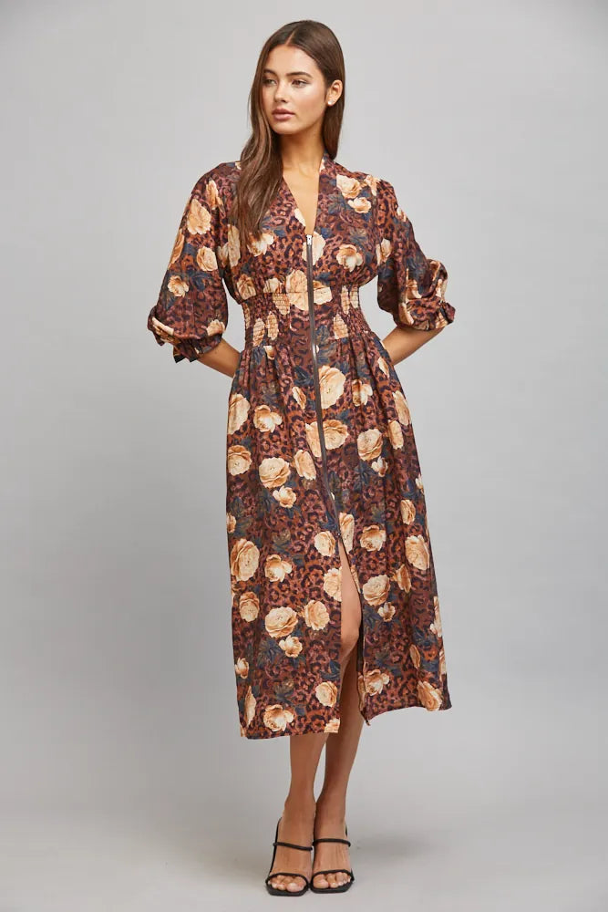 Fate Midi Dress Nina Bold Print Midi Dress