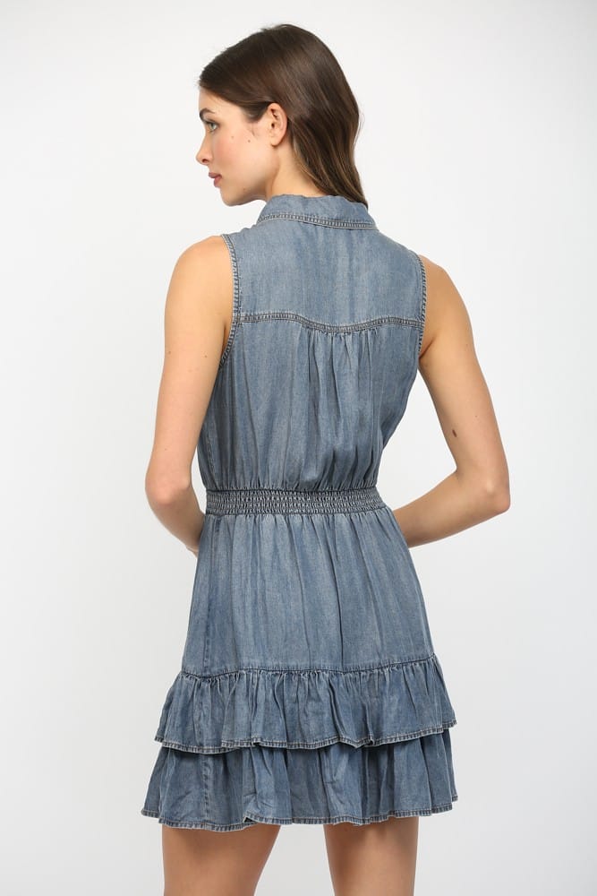Fate Eva Tencel Mini Dress featuring a sleek design, lightweight fabric, and stylish fit perfect for casual or semi-formal wear.