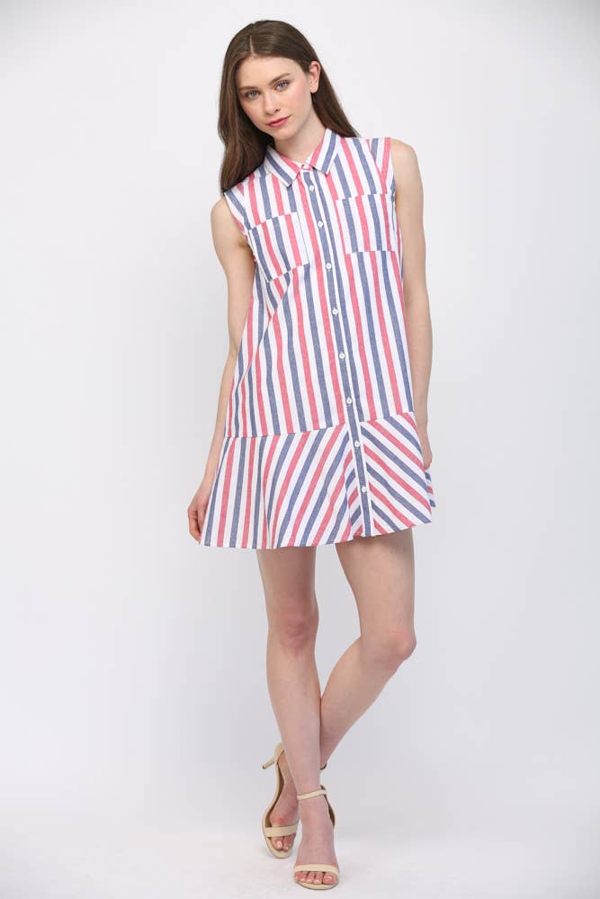Fate Mini Dress Miller Stripe Dress
