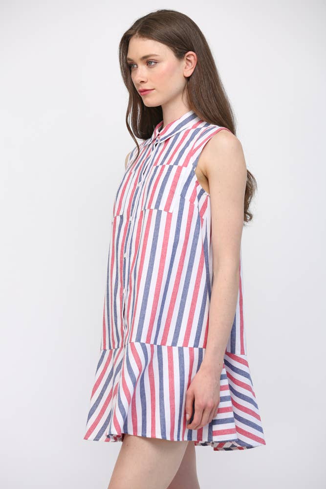 Fate Mini Dress Miller Stripe Dress