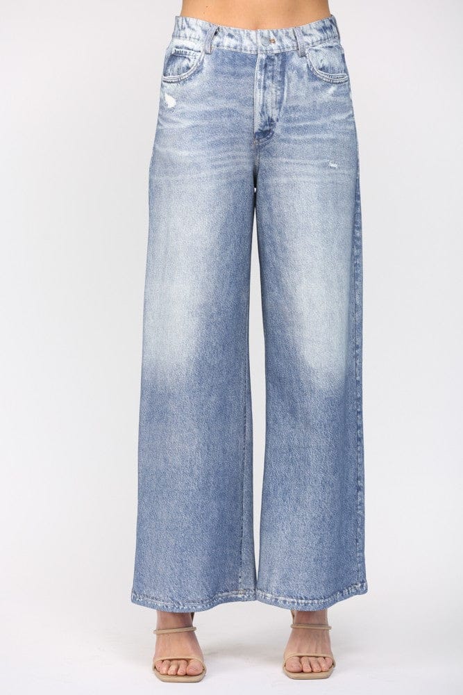 Fate Pants Denim Blue / S Kylie Denim Print Terry Pants