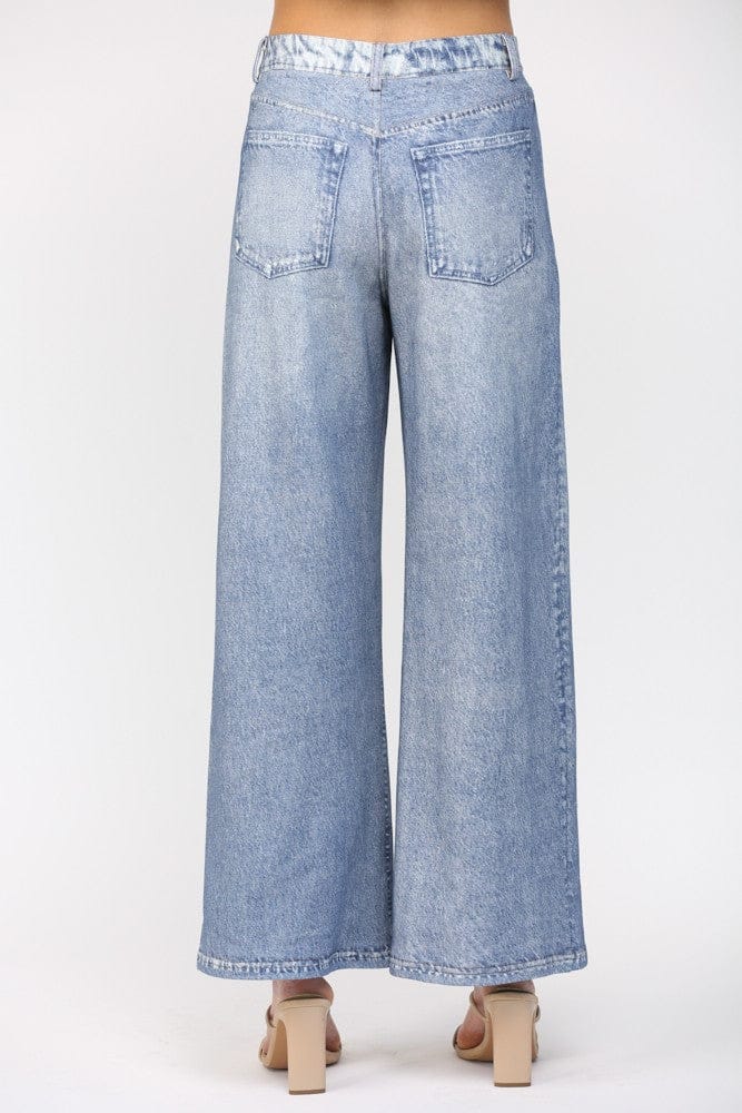 Fate Pants Kylie Denim Print Terry Pants