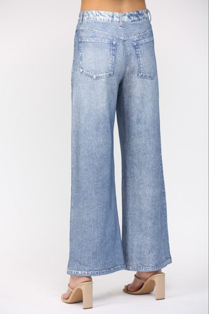 Fate Pants Kylie Denim Print Terry Pants