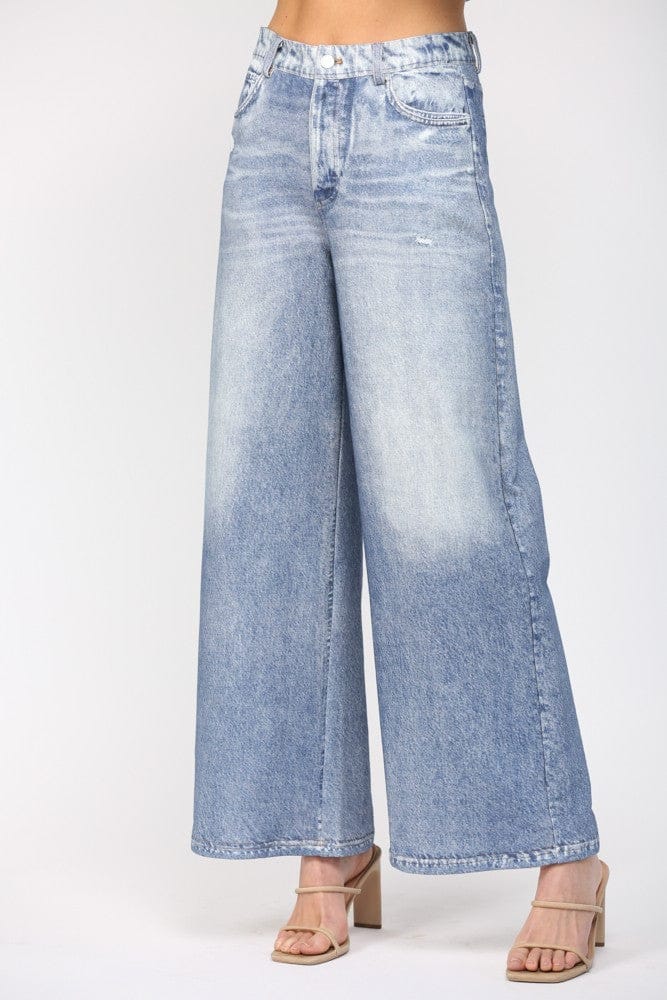 Fate Pants Kylie Denim Print Terry Pants