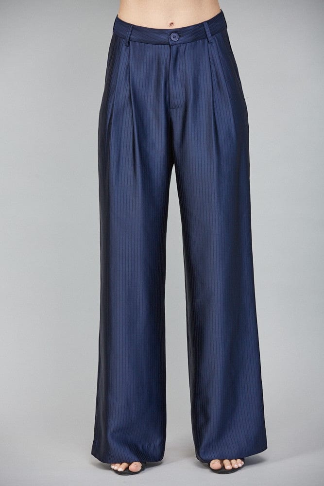 Fate Pants Moonlight Blue / S Noemi Textured Wide Leg Pants