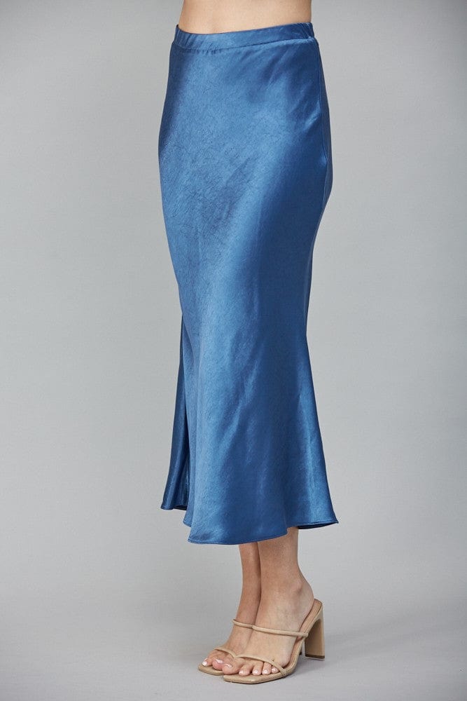 Fate Skirt Wren Satin Midi Skirt