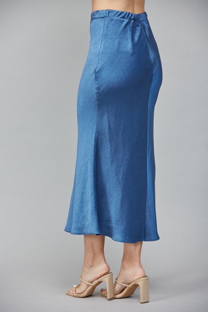 Fate Skirt Wren Satin Midi Skirt