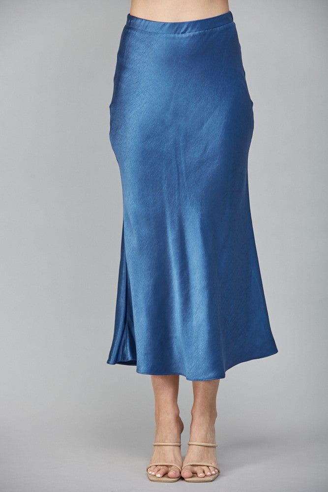 Fate Skirt Wren Satin Midi Skirt