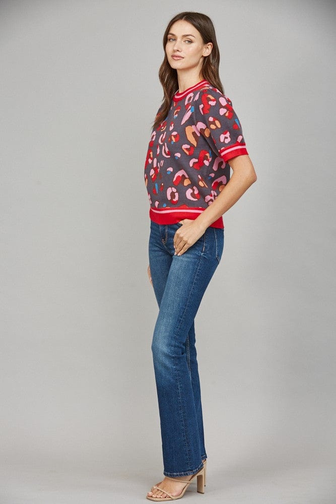 Fate Sweater Amy Leopard Print Sweater
