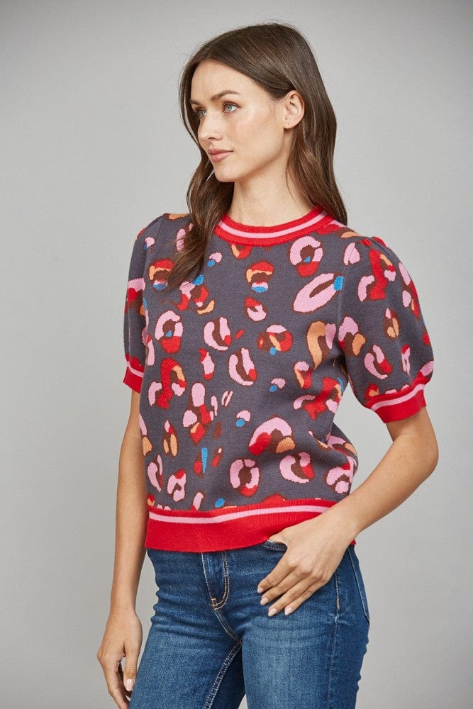 Fate Sweater Amy Leopard Print Sweater