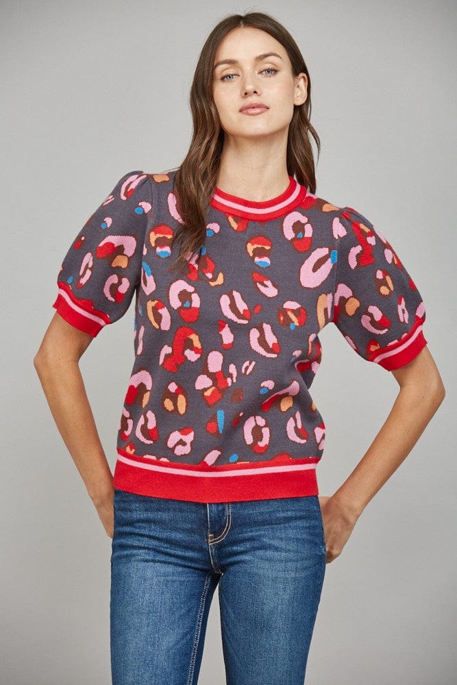 Fate Sweater Amy Leopard Print Sweater