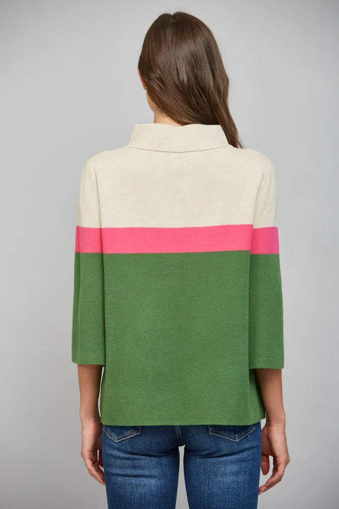 Fate Sweater Kira Color Block Sweater