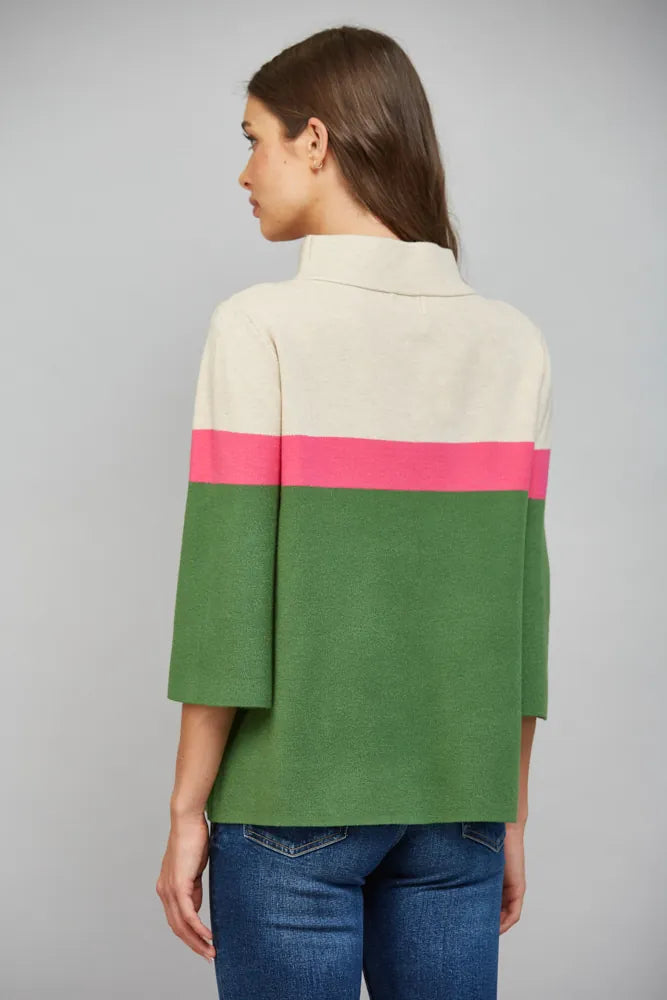 Fate Sweater Kira Color Block Sweater