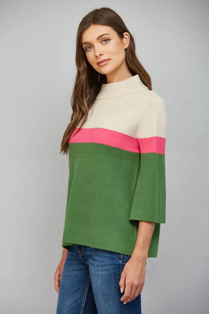 Fate Sweater Kira Color Block Sweater