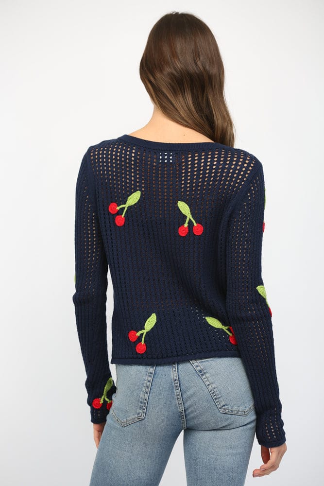 Fate Sweater Maxine Cherry Knit Sweater