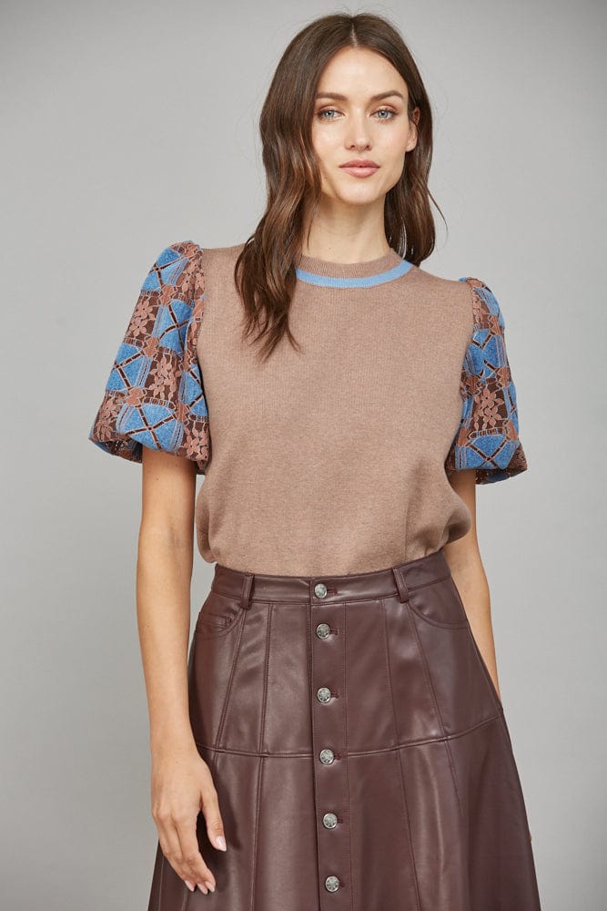Fate Sweater Mocha / S Melany Lace Sweater