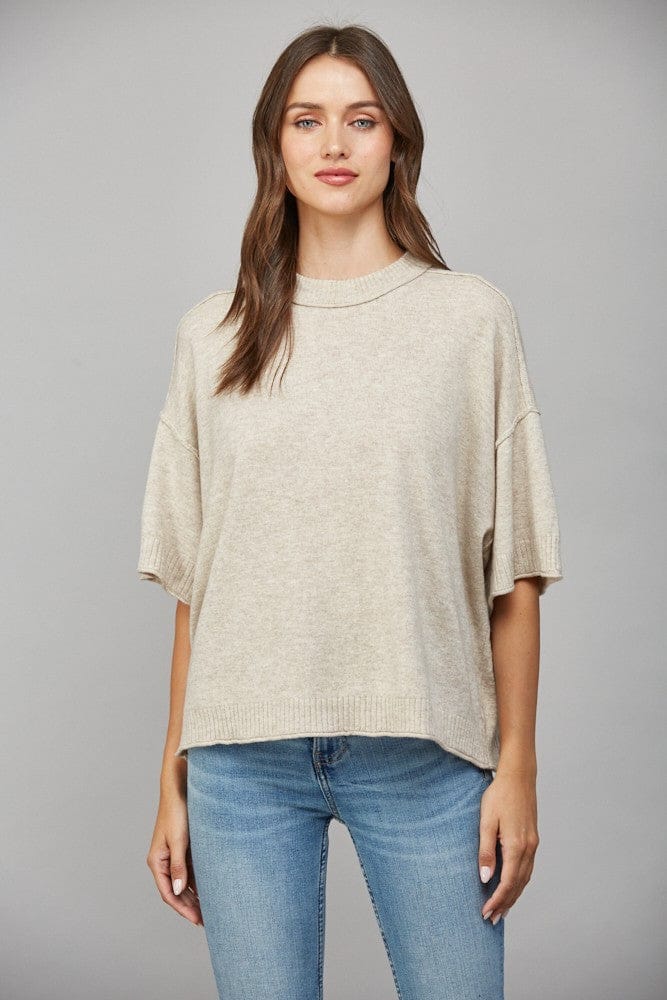 Fate Sweater Oatmeal / S Layla Drop Shoulder Sweater