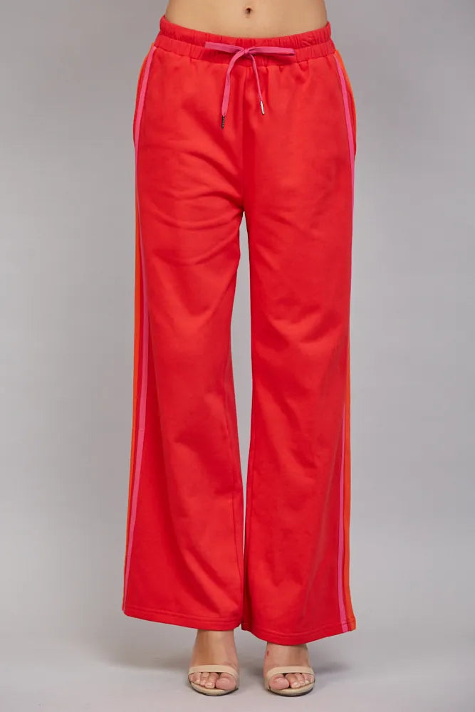 Fate Sweatpants Red / S Lorelai Wide Leg Sweatpants