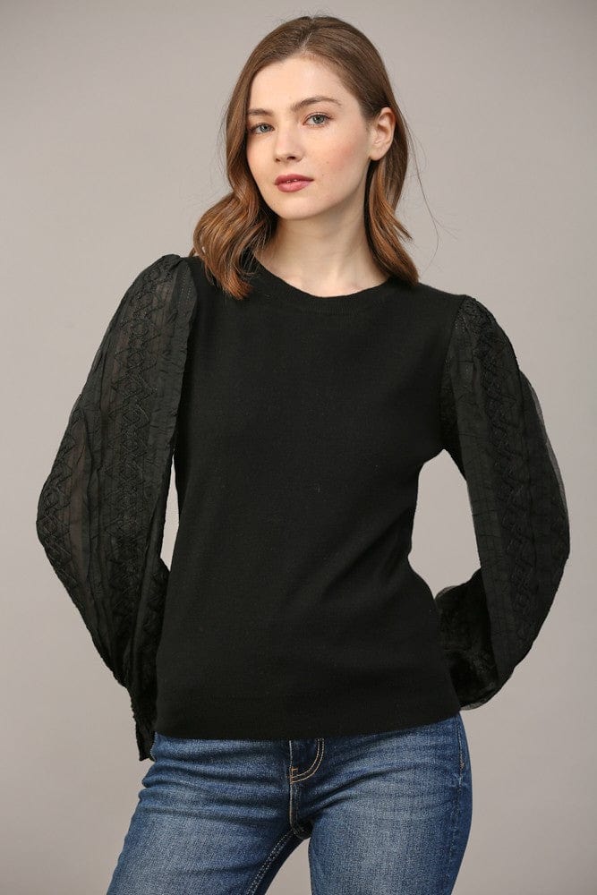 Fate Top Ainara Contrast Sweater