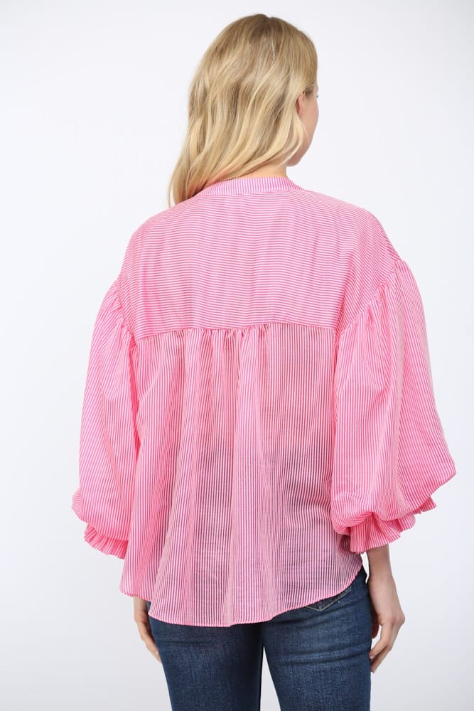 Fate Top Aisha Pinstripe Top