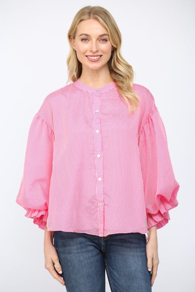 Fate Top Aisha Pinstripe Top