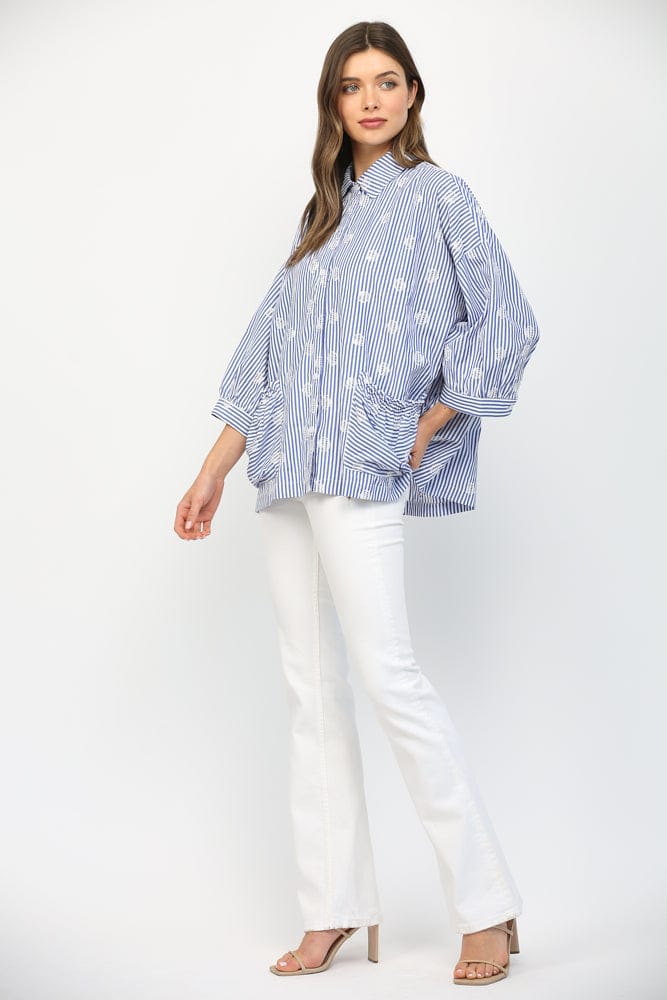 Fate Top Allie Embroidered Top