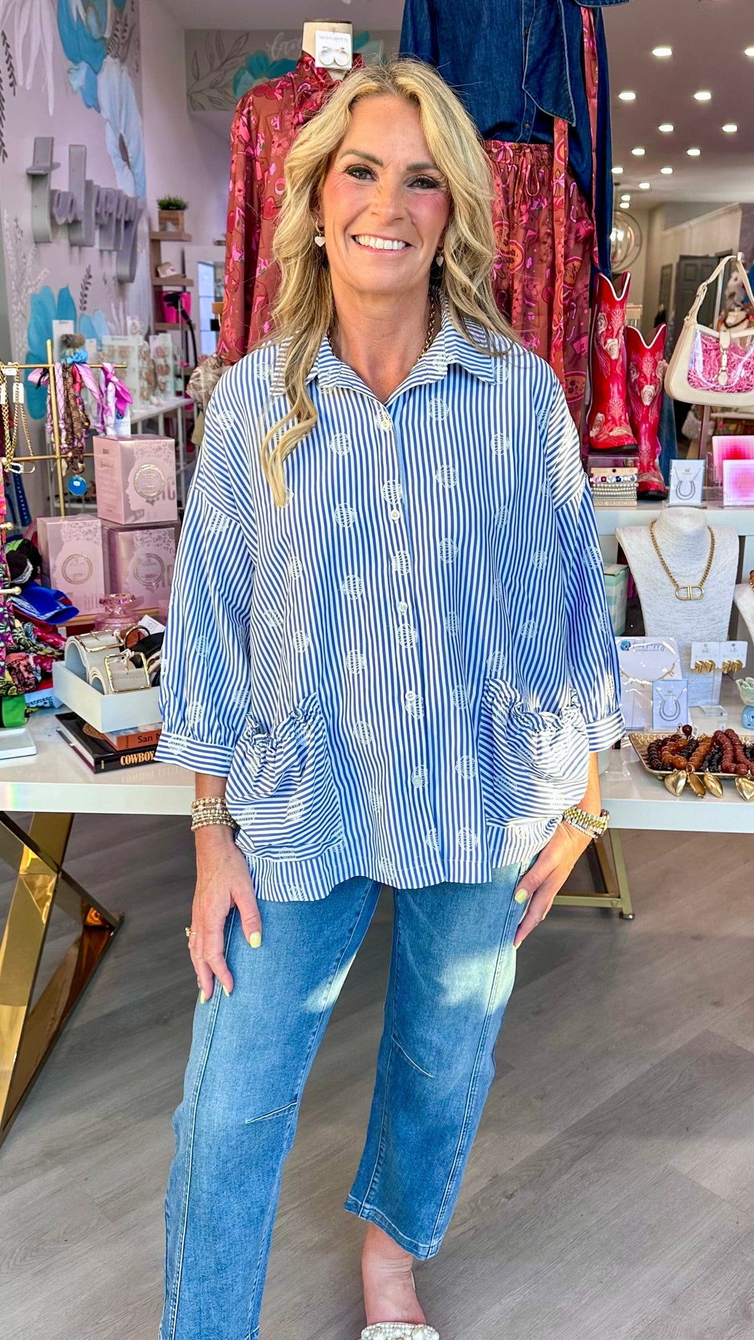 Fate Top Allie Embroidered Top