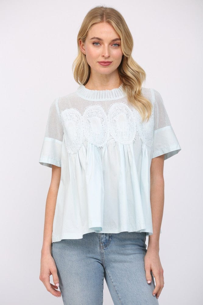 Fate Top Baby Blue / S Mila Mesh Top