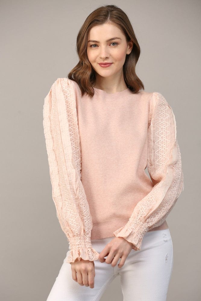 Fate Top Blush / S Ainara Contrast Sweater