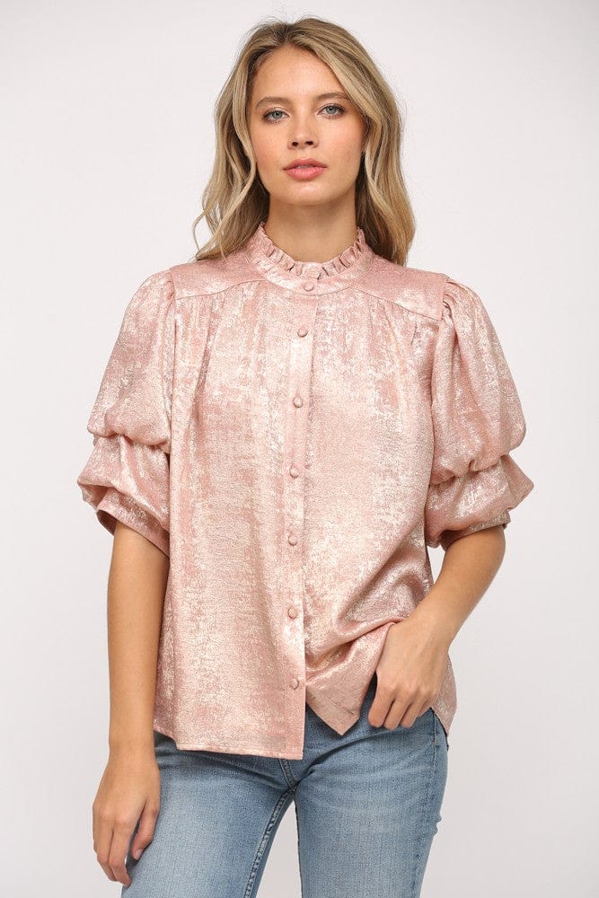 Fate Top Blush / S Rory Foil Top