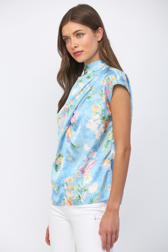 Fate Top Cali Satin Tie Back Top
