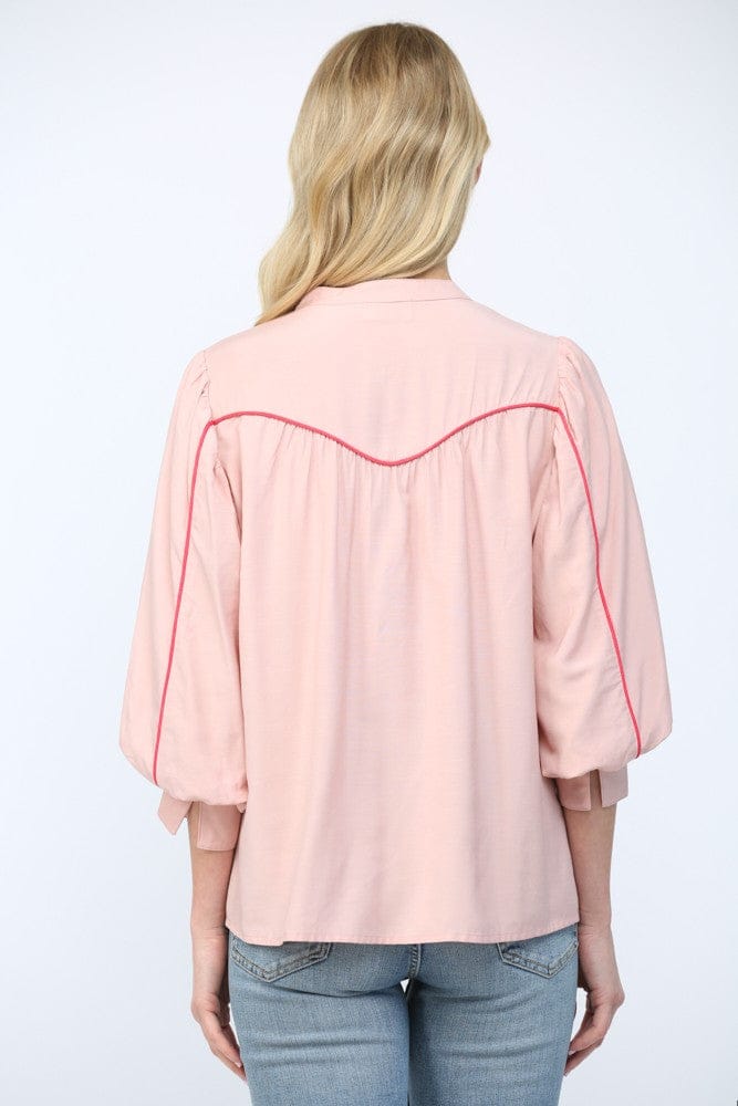 Fate Top Daphne Contrast Detail Top