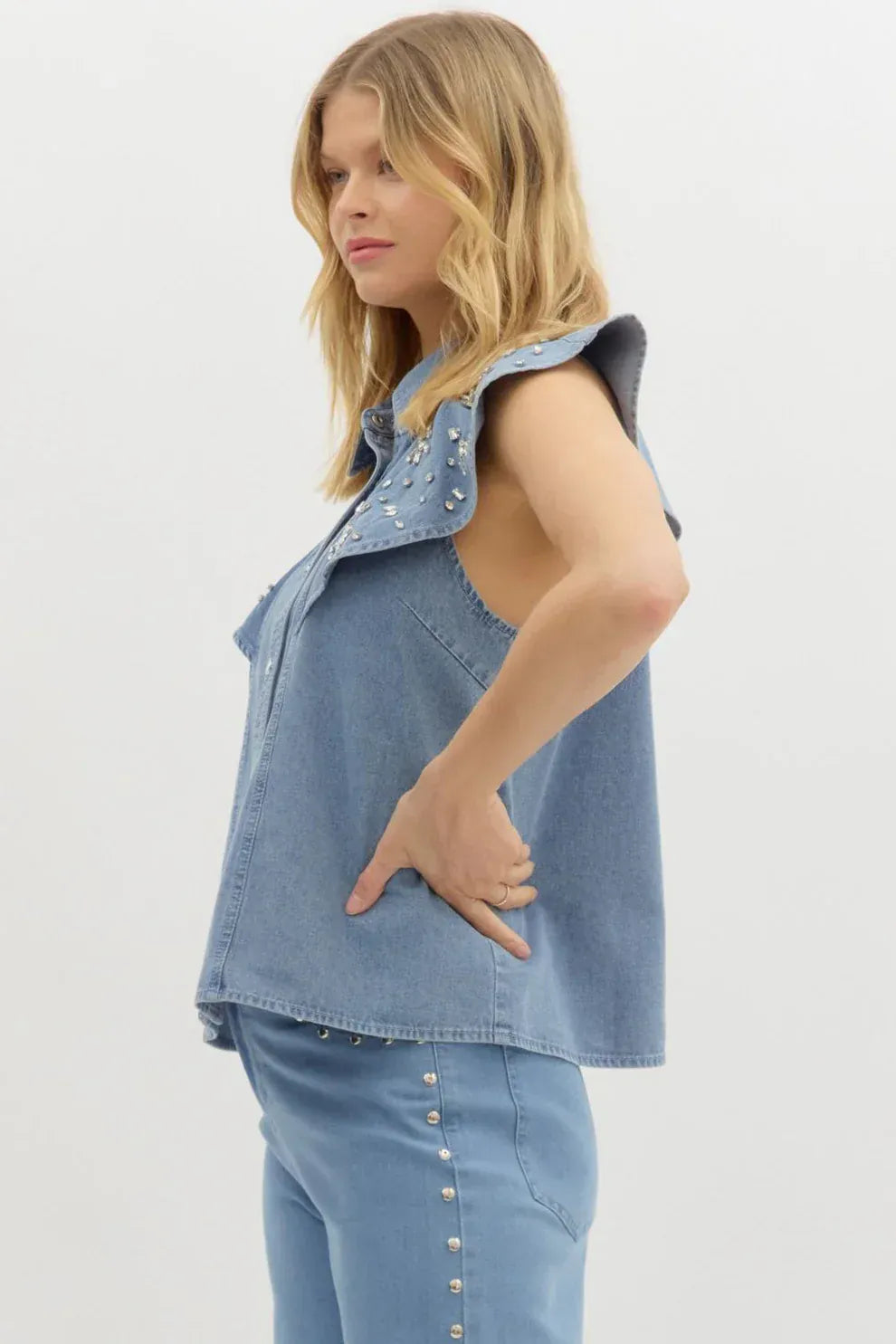 Fate Top Julia Rhinestone Top