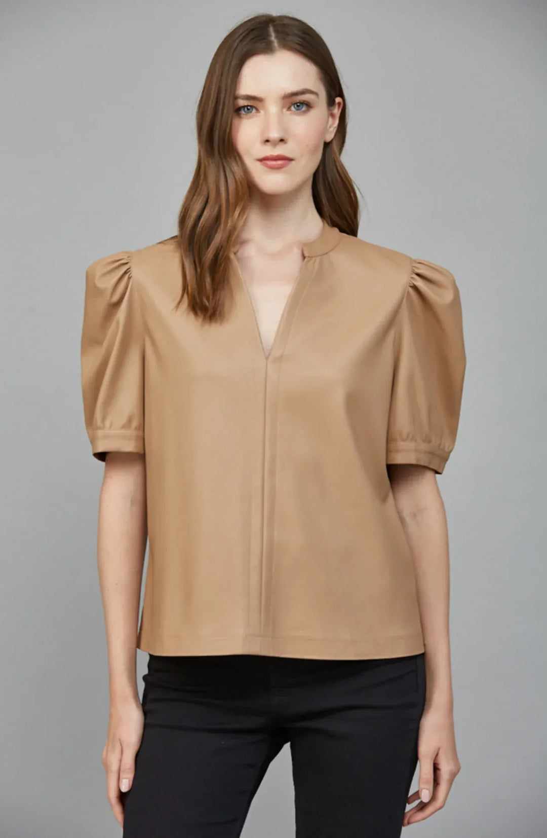 Fate Top Latte / S Cali Faux Leather Top
