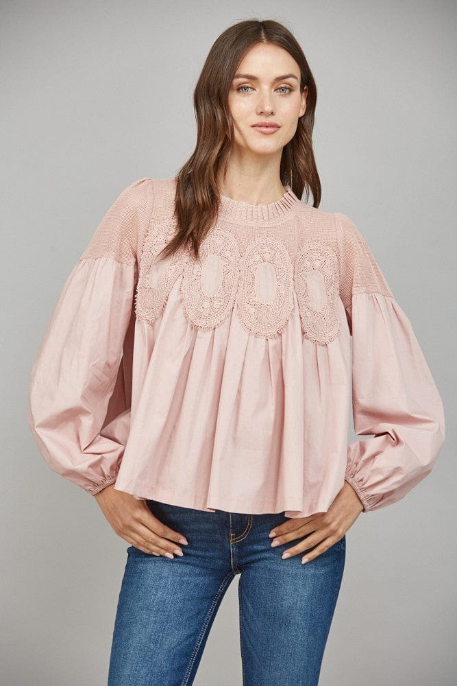 Fate Top Mauve / S Alora Lace Top