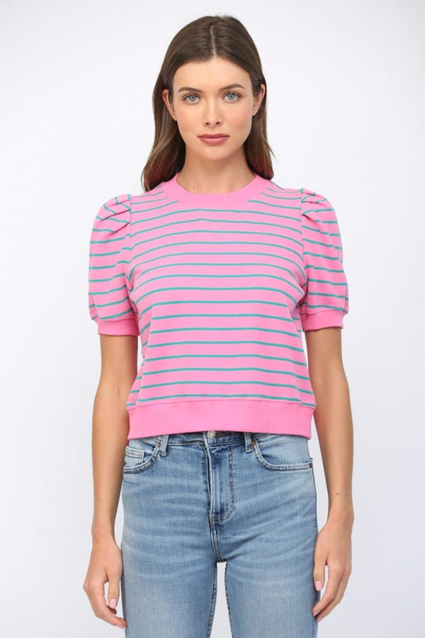 Fate Top Pink / S Finley Striped Top