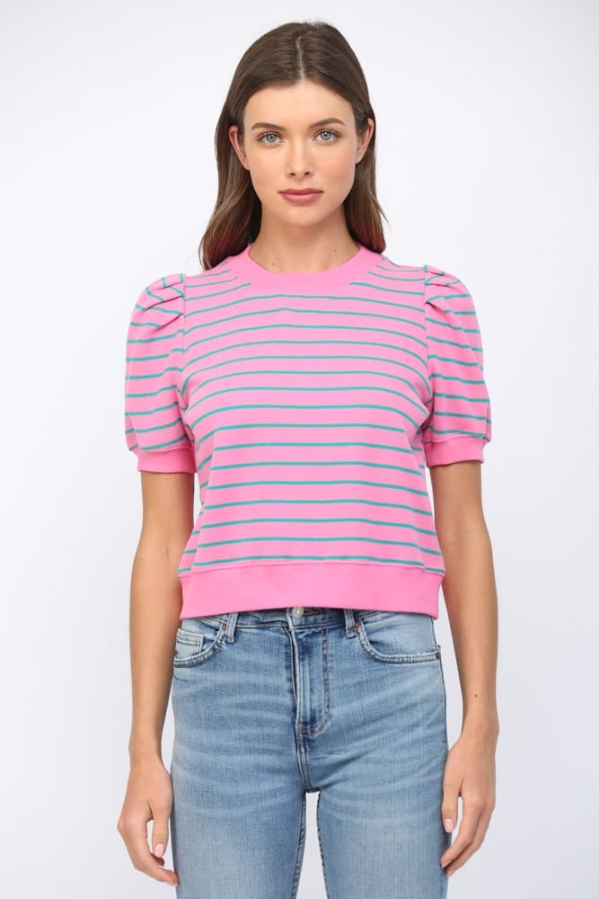 Fate Top Pink / S Finley Striped Top