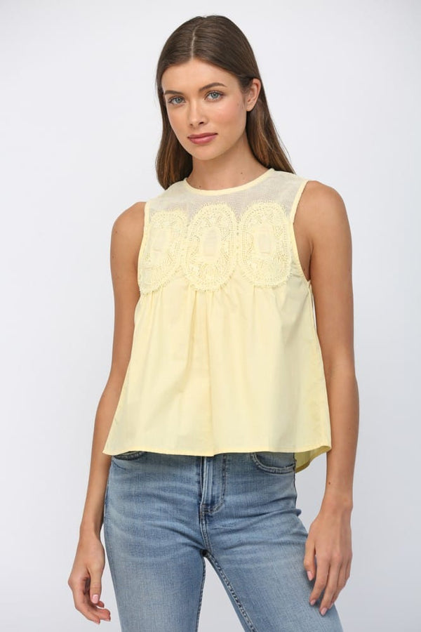 Fate Top Yellow / S Angel Lace Top