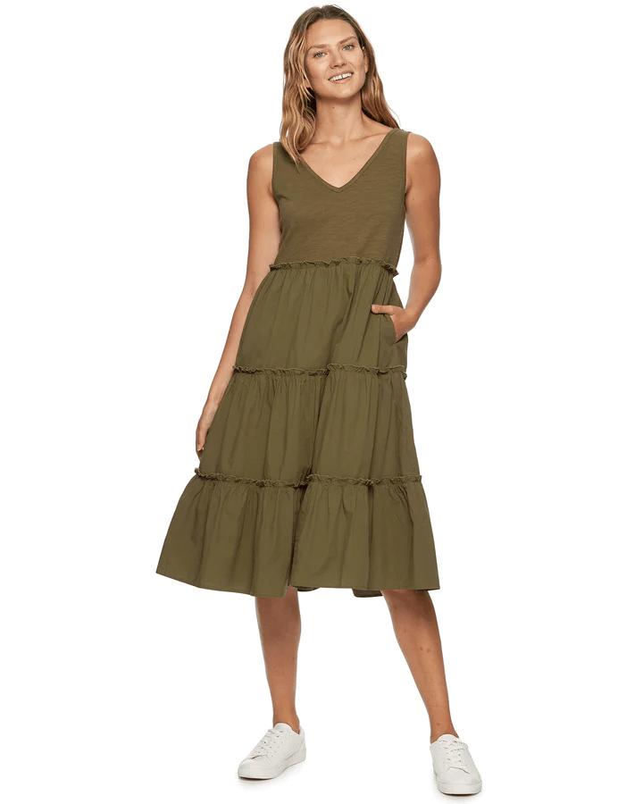 Flag & Antehm Dress Rosedale Midi Dress