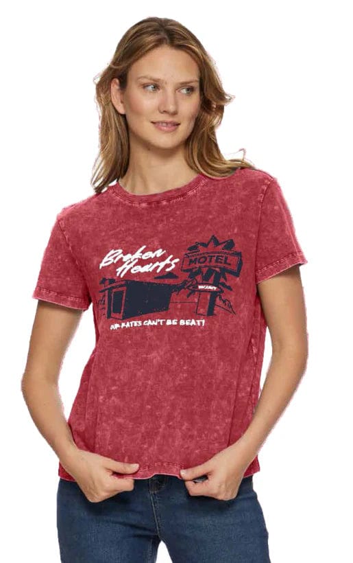 Flag & Anthem Tee Red / S Broken Hearts Motel Tee